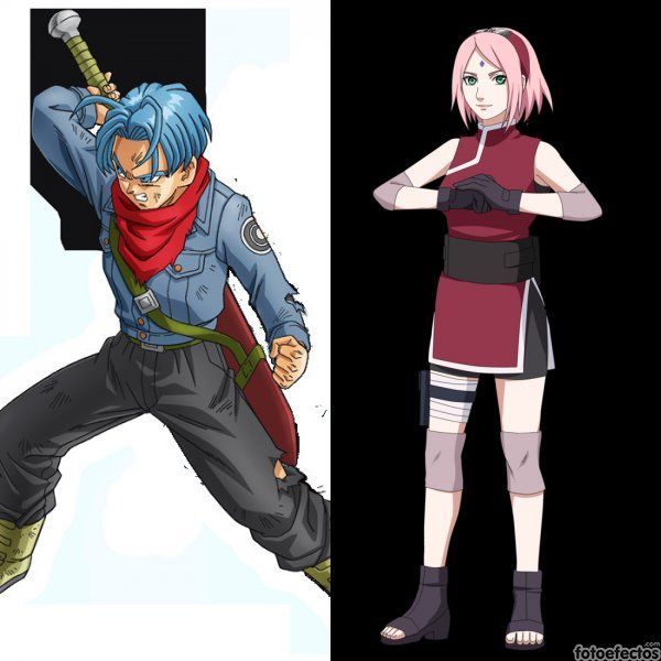 Trunks futuro vs Sakura
