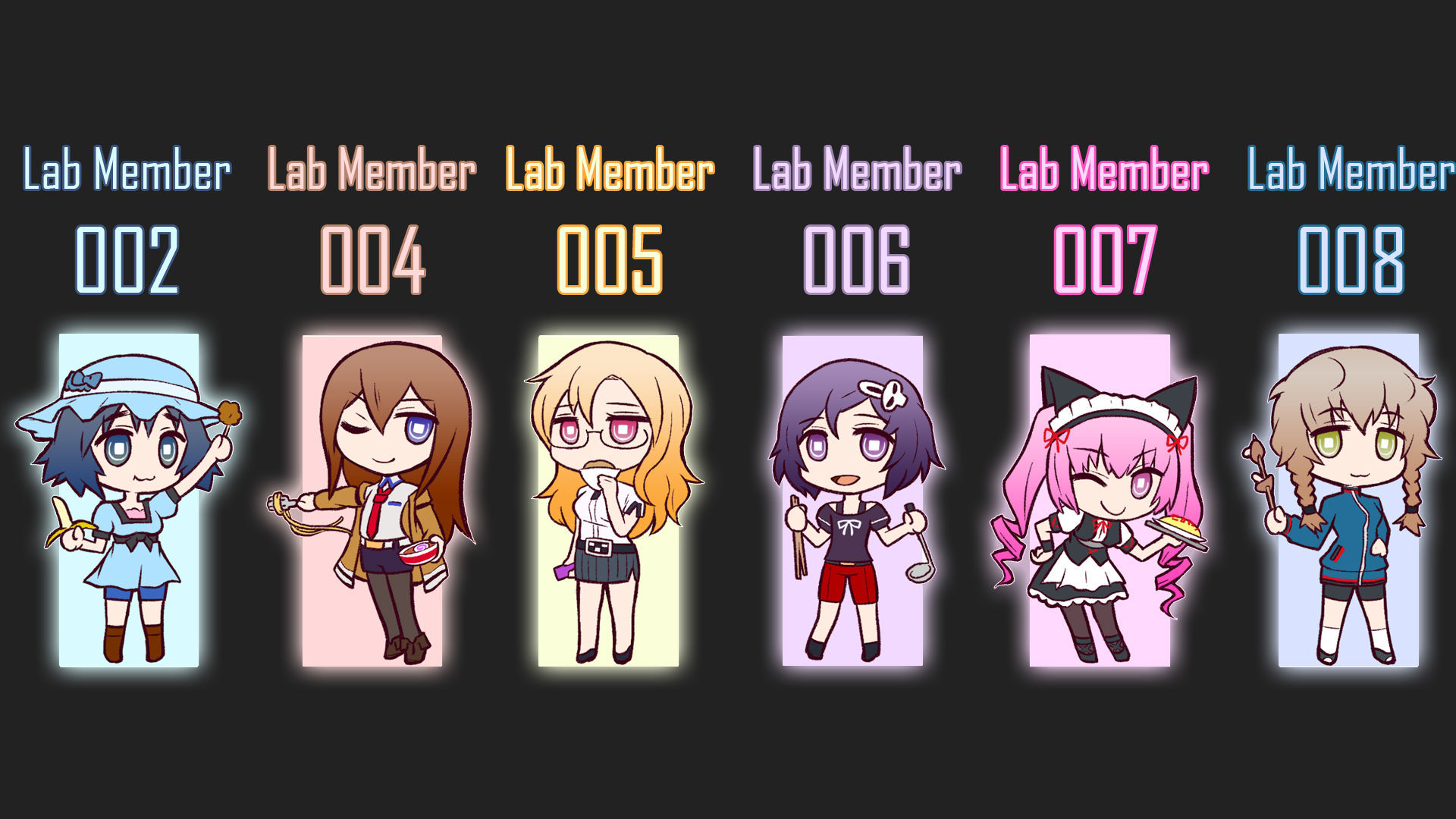 Sin contar los clientes ¿cuántos personajes visitan el edificio del laboratorio durante la serie?