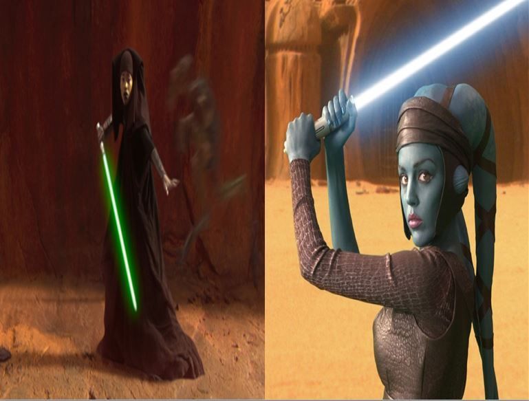 Una de maestras jedi: Luminara Unduli vs Aayla Secura