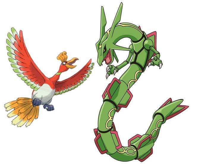 Ho Oh vs Rayquaza