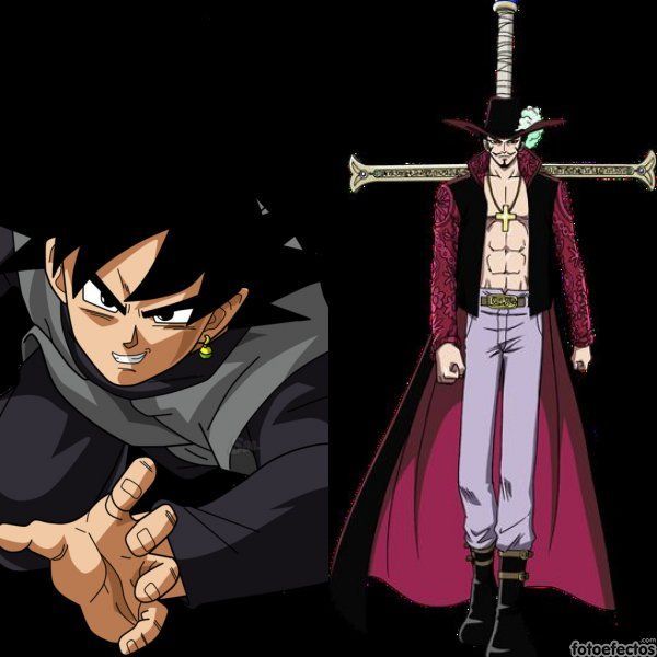 Black Goku vs Mihawk