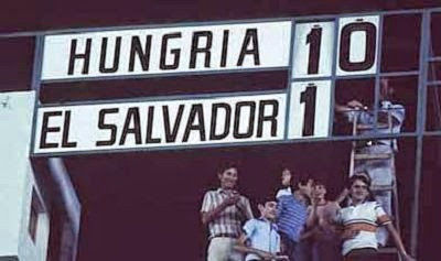 ¿En qué Mundial se dio el partido Hungría 10-1 El Salvador?