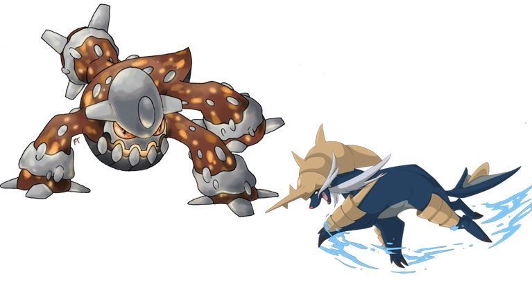 Heatran vs Samurott