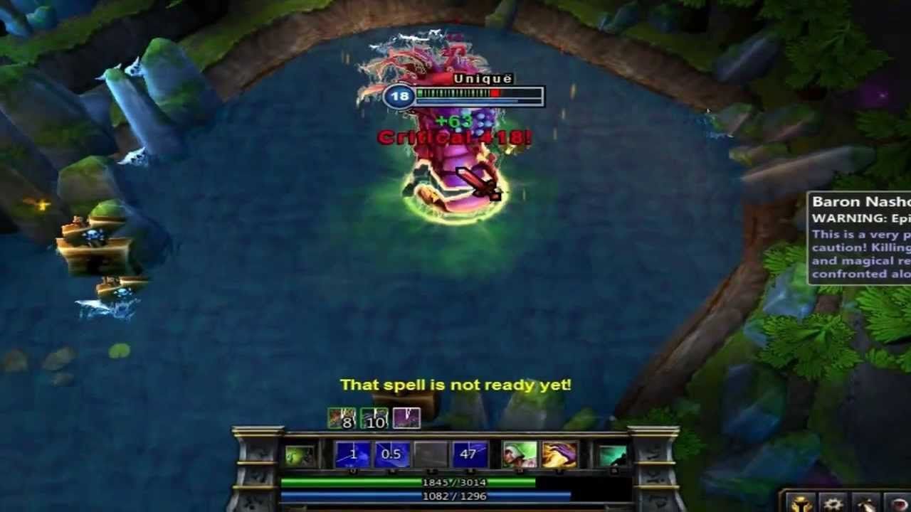 Debido a un bug ¿Que campeón era capaz de empujar al barón por todo el mapa?