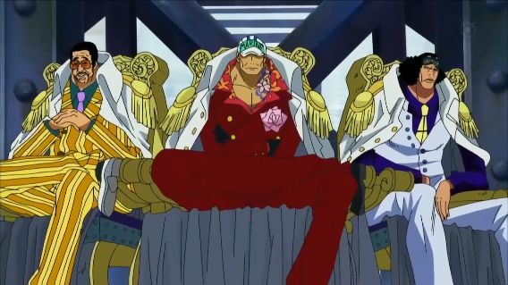 ¿Cómo se llamaban los almirantes de la saga de Marine Ford?