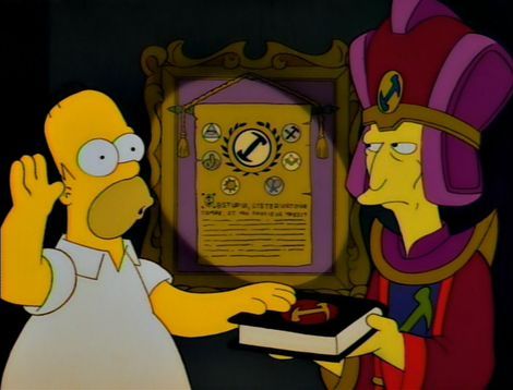 ¿Qué número de la orden de los Magios es Homero Simpson?