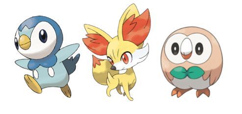 ¿Rowlet,Piplup o Fennekin?