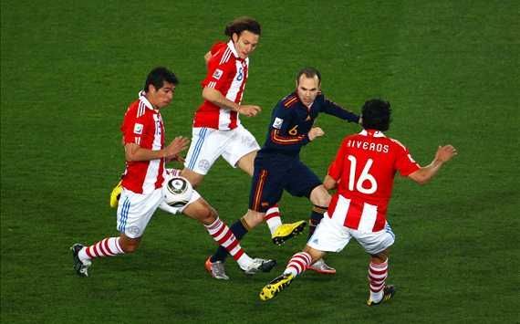 ¿Qué paraguayo falló un penalti contra España en Cuartos de Final?