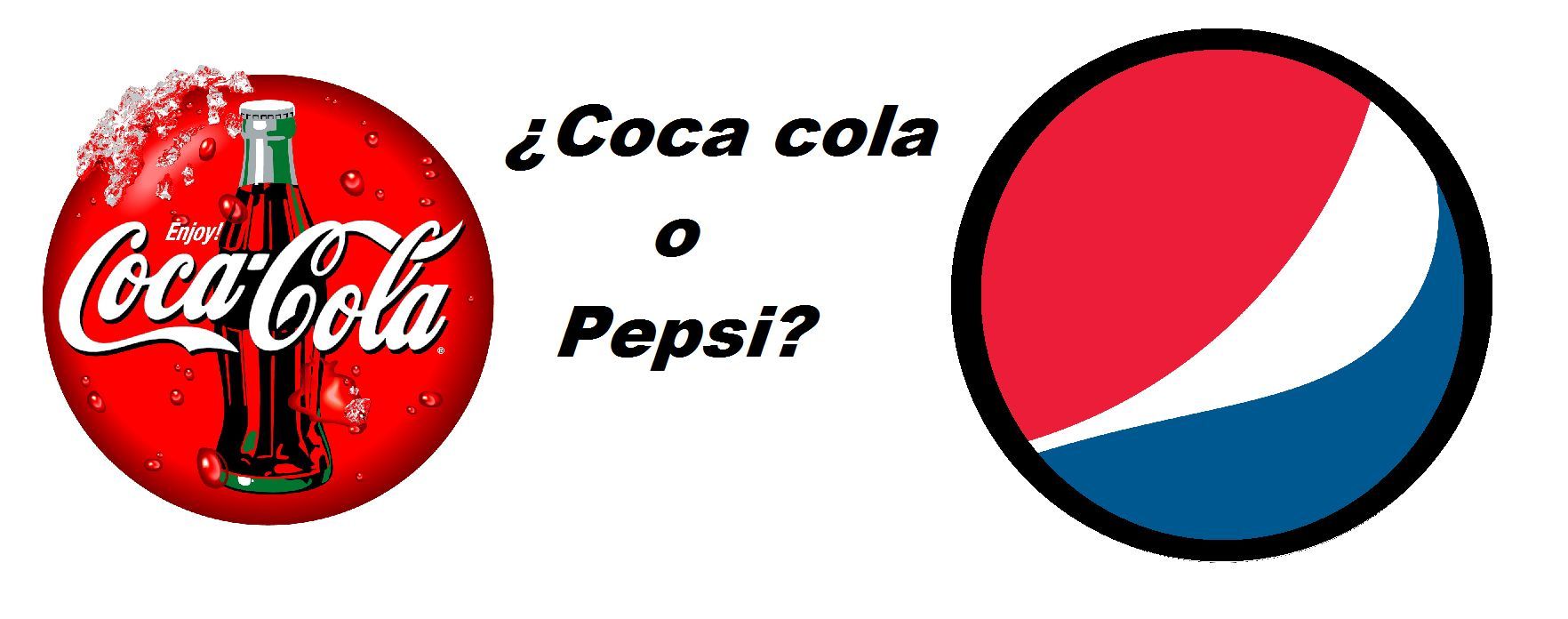 Prefieres, ¿Coca cola o Pepsi?