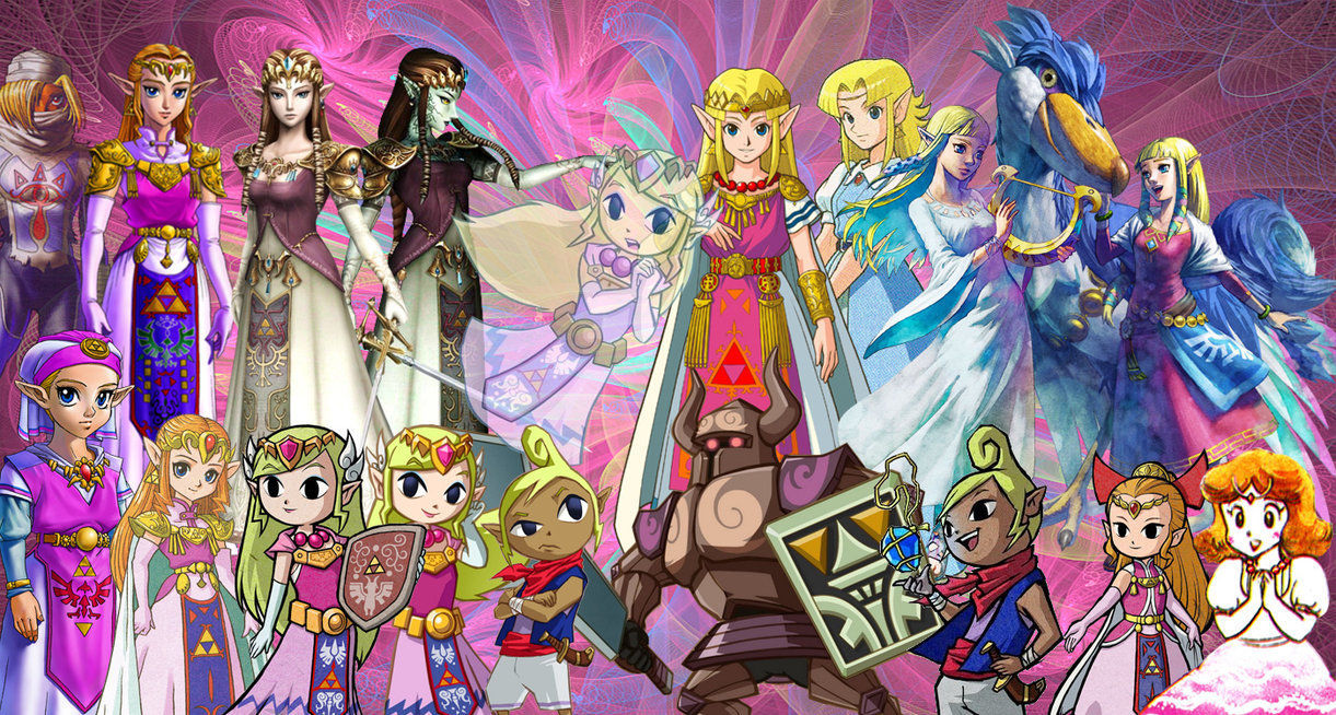 ¿En que dos juegos no aparece la princesa Zelda físicamente?