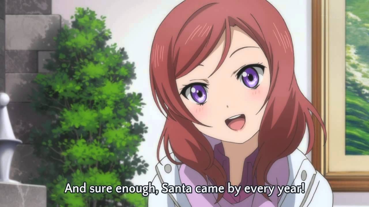 ¿Qué personaje se burla de Maki por creer en Santa Claus? (Love Live)