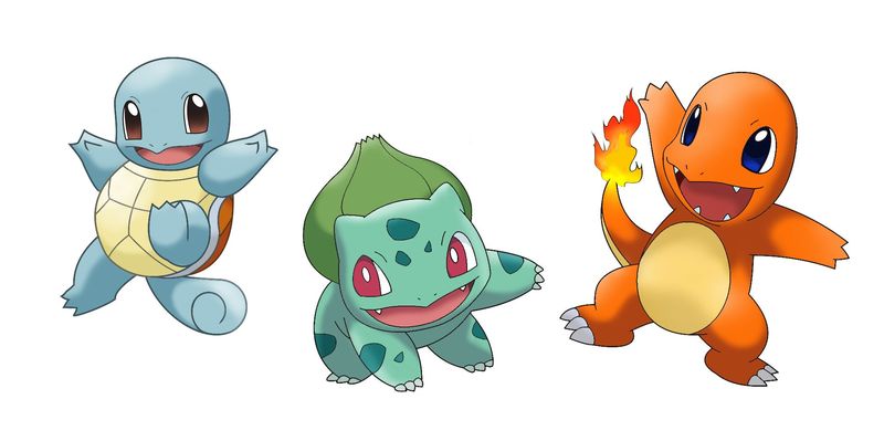 ¿Bulbasaur, Charmander o Squirtle?