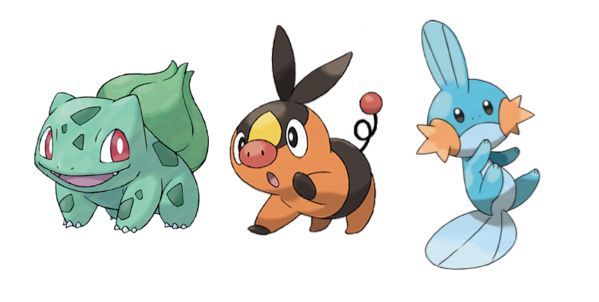 ¿Bulbasaur, Mudkip o Tepig?