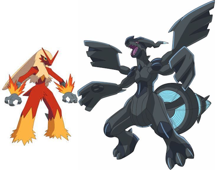 Blaziken vs Zekrom