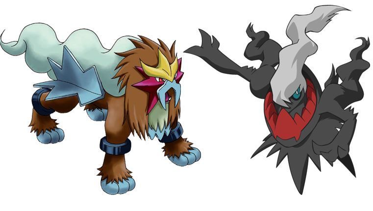 Entei vs Darkrai