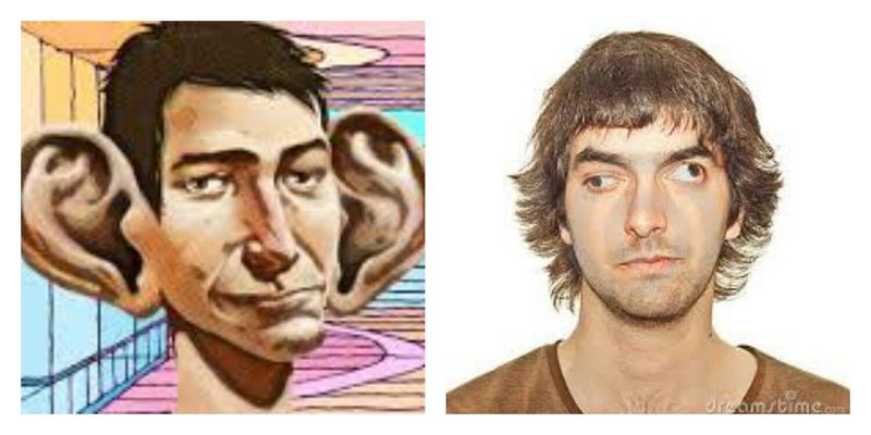 Qué preferirías tener los ojos muy bizcos o tener unas orejas enormes?