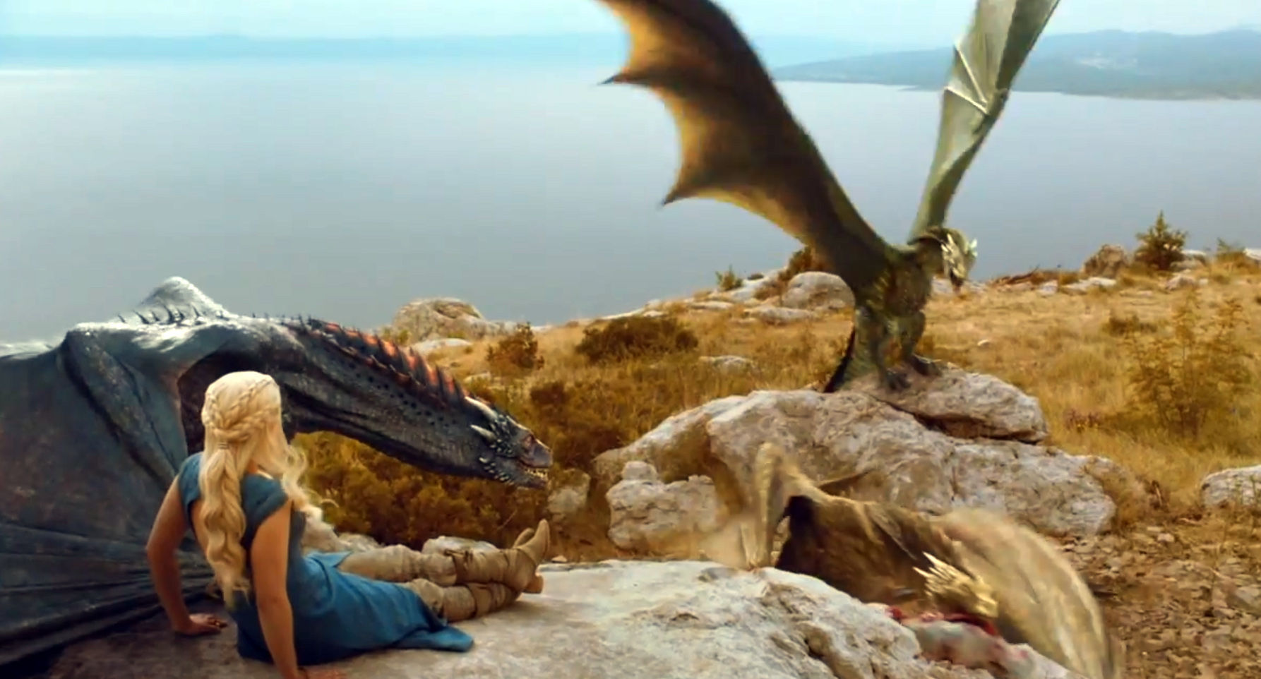 ¿Cómo se llaman los dragones de Daenerys?