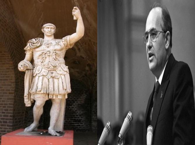 Trajano, considerado de los mejores emperadores de Roma vs Mijaíl Gorbachov, dirigente ruso que acabó con la Guerra Fría