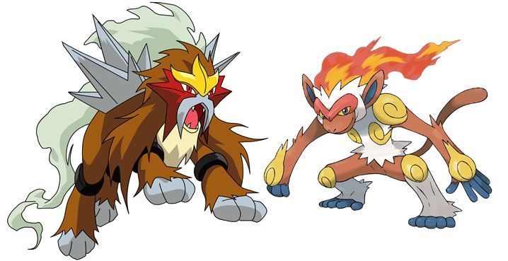 Entei vs Infernape