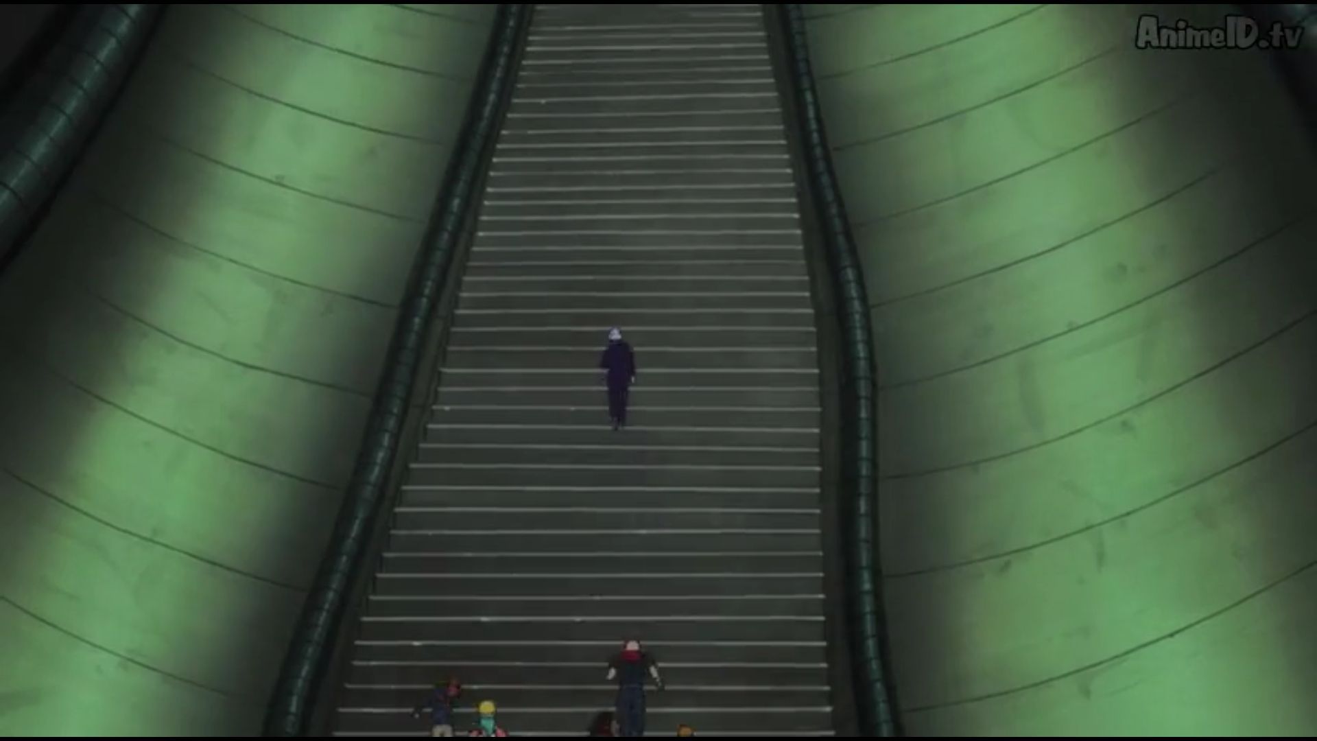 En la primera fase del examen de cazador, ¿cuantos Km corrieron hasta llegar a las escaleras?