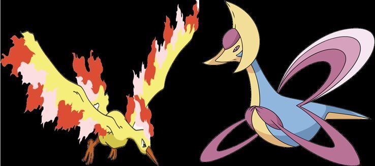 Moltres vs Cresselia