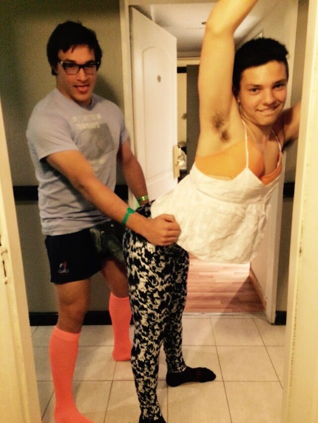 Estos jóvenes están en uno de sus típicos 