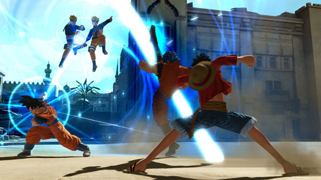 ¿Cuál de estos personajes de obras manganime NO aparece en el juego de lucha crossover J-Stars Victory VS +?